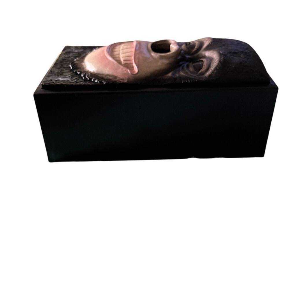 RARE! CHIMPANZEE Monkey Face Tissue Box Holder Cover FAST SHIPPING 2082-31 - Picture 3 of 8